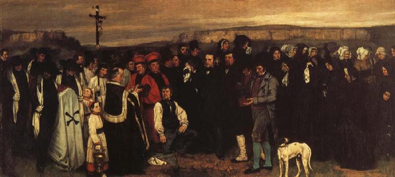 Gustave Courbet A Funeral in Ornans France oil painting art